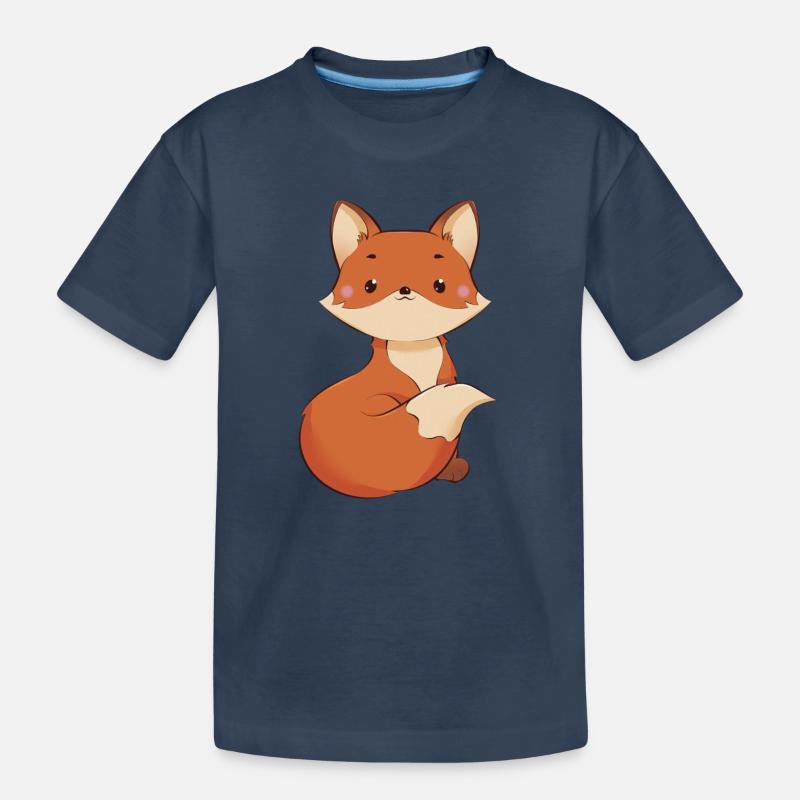Fuchs - Kinder Premium Bio T-Shirt - Navy