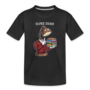Lampengeist der Bibliothek - Kinder Premium Bio T-Shirt - Schwarz - Vorne