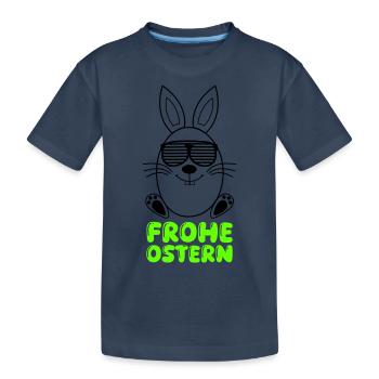 joyeuses Pâques - T-shirt bio Premium Enfant - bleu marine - Devant