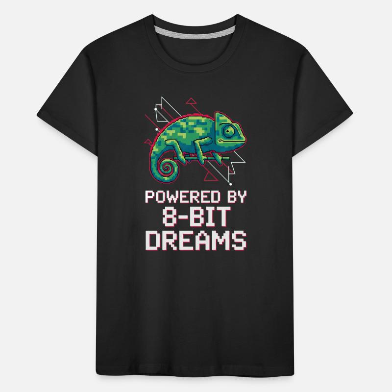 Dreams 8 Bits Propulsés – Pixel Chameleon T-shirt bio Premium Enfant
