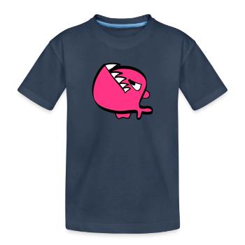 Piranha rouge - T-shirt bio Premium Enfant - bleu marine - Devant