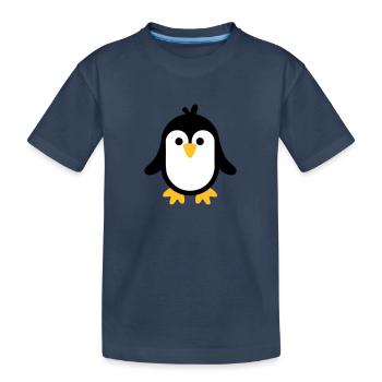 Manchot - T-shirt bio Premium Enfant - bleu marine - Devant