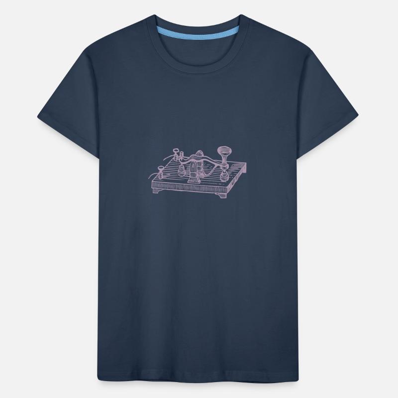 Vintage Morse Code Device, Retro Communication Kids' Premium Organic T-Shirt