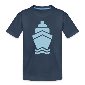 Bateau - T-shirt bio Premium Enfant - bleu marine - Devant