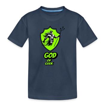 Gott des Geeks - Kinder Premium Bio T-Shirt - Navy - Vorne