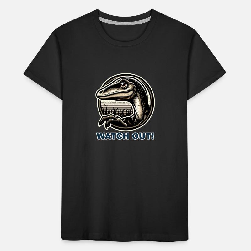 Dinosaur Dino Velociraptor Cretaceous Kids' Premium Organic T-Shirt