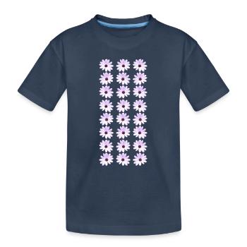 Marguerites - T-shirt bio Premium Enfant - bleu marine - Devant