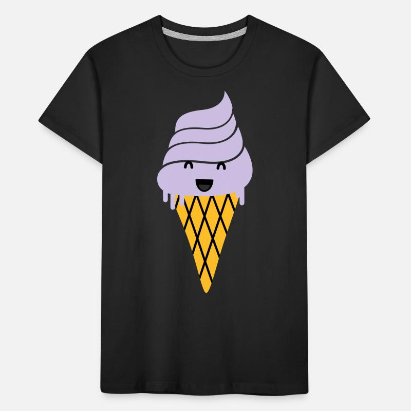 ice cream - Eis Waffel Kinder Premium Bio T-Shirt