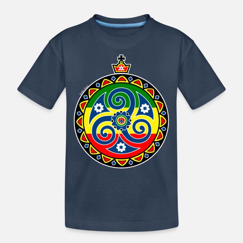 Triskell Rasta - T-shirt bio Premium Enfant - bleu marine