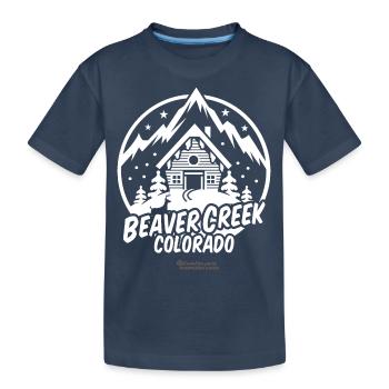 Beaver Creek Colorado Skigebiet - Kinder Premium Bio T-Shirt - Navy - Vorne