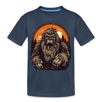 Sasquatch Folklore Cadeau Creepy Bigfoot - T-shirt bio Premium Enfant - bleu marine - Devant
