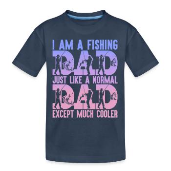 fisch, fisch, angeln, see, meer, angeln, fauna, exotisch - Kinder Premium Bio T-Shirt - Navy - Vorne