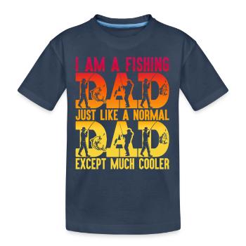 fisch, fisch, angeln, see, meer, angeln, fauna, exotisch - Kinder Premium Bio T-Shirt - Navy - Vorne