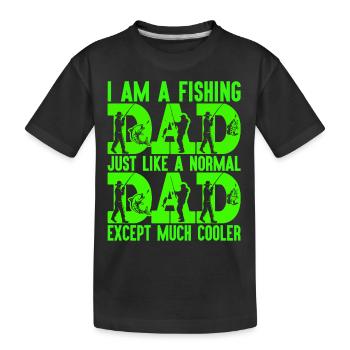 fish, fish, fishing, lake, sea, fishing, fauna, exotic - Kids' Premium Organic T-Shirt - black - Front