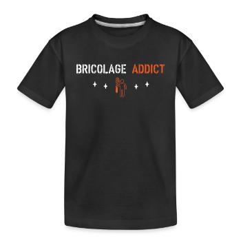 DIY-Süchtige - Kinder Premium Bio T-Shirt - Schwarz - Vorne