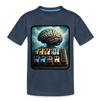 PEDALBOARD TREE - sound & vision - T-shirt bio Premium Enfant - bleu marine - Devant