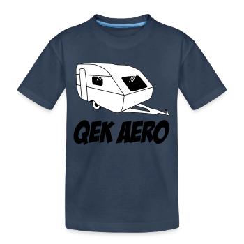 QEK Aero - Kinder Premium Bio T-Shirt - Navy - Vorne
