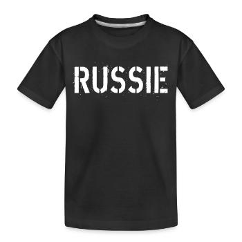 Russland - Kinder Premium Bio T-Shirt - Schwarz - Vorne