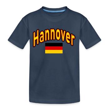 Hanover germany flag - Kids' Premium Organic T-Shirt - navy - Front