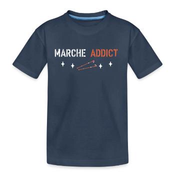 Marche addict - T-shirt bio Premium Enfant - bleu marine - Devant
