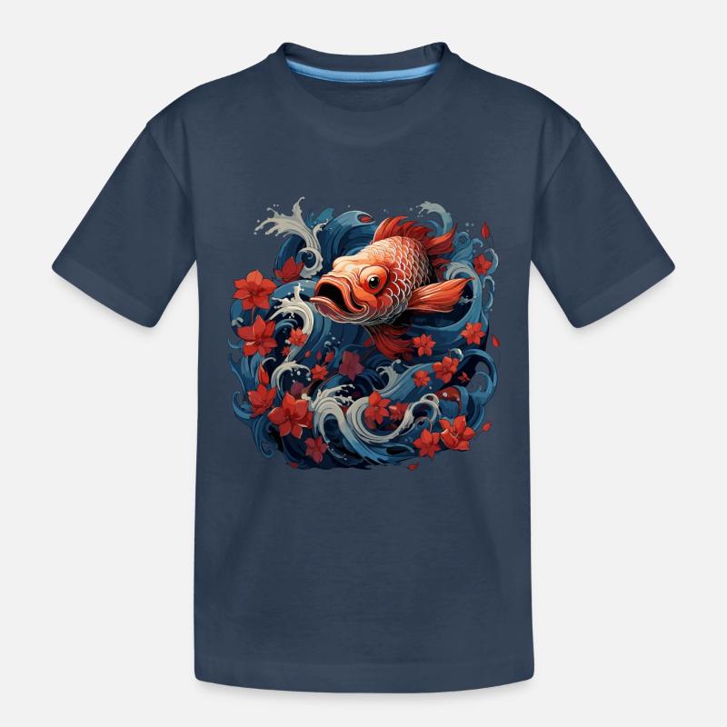 Koi - Kinder Premium Bio T-Shirt - Navy