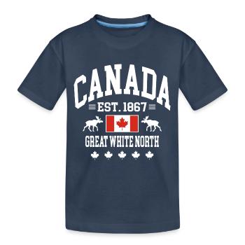 Canada - T-shirt bio Premium Enfant - bleu marine - Devant
