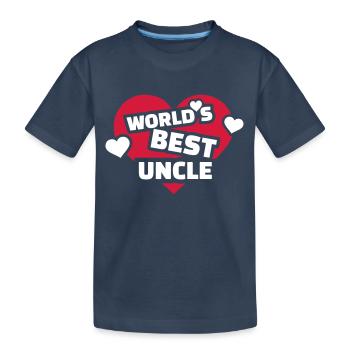 Onkel - Kinder Premium Bio T-Shirt - Navy - Vorne