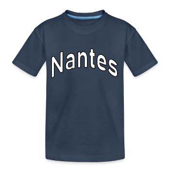 Nantes - Kinder Premium Bio T-Shirt - Navy - Vorne