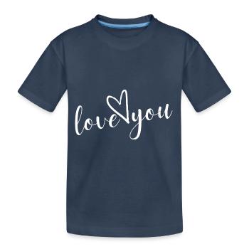 Je t’aime - T-shirt bio Premium Enfant - bleu marine - Devant