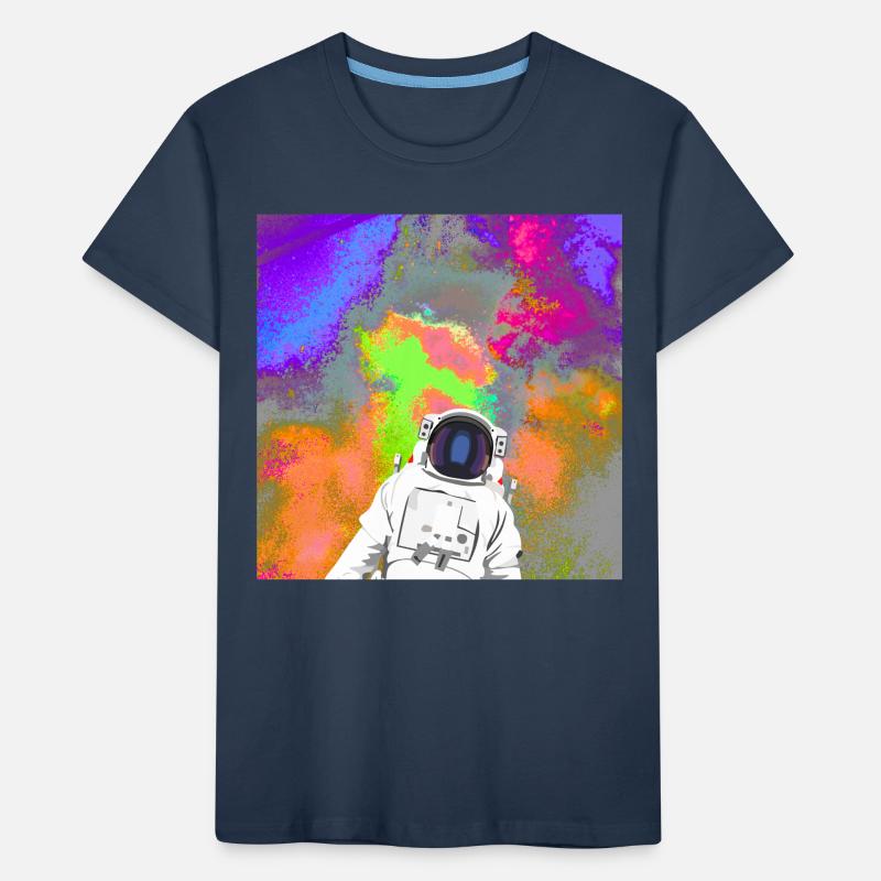 Astronaute devant une supernova spatiale T-shirt bio Premium Enfant