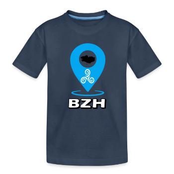 Triskel Breizh Blue - Kids' Premium Organic T-Shirt - navy - Front