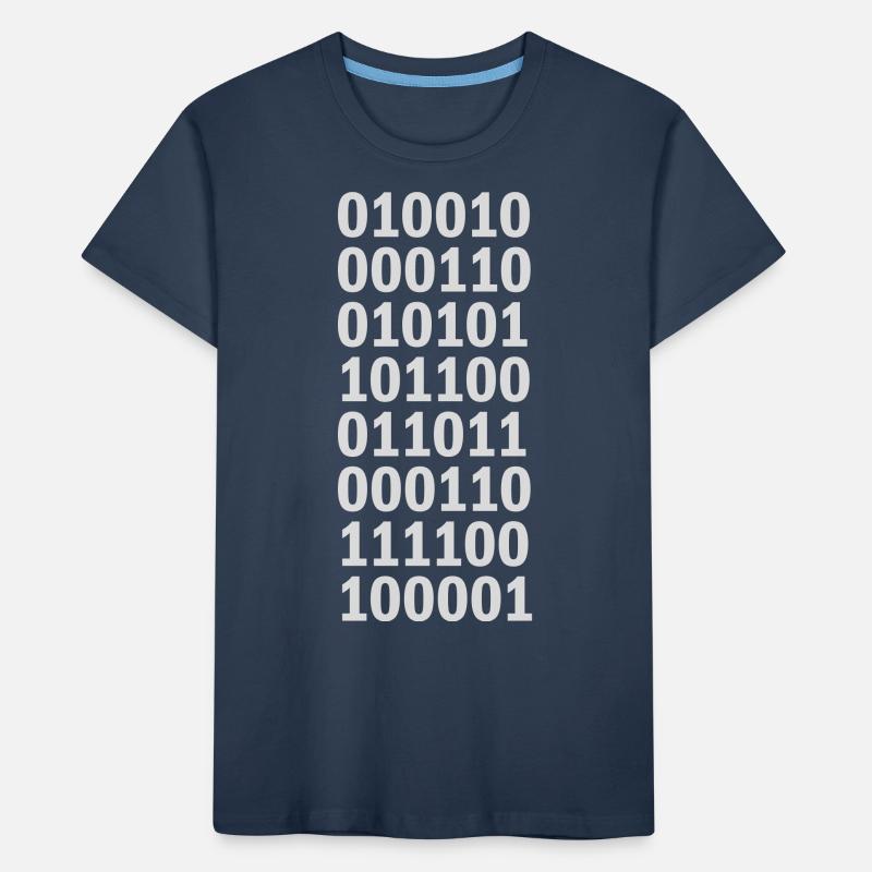 Binary Code Program Language Kids' Premium Organic T-Shirt