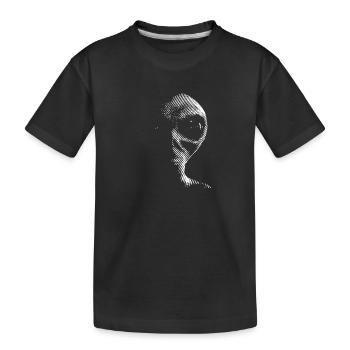 Visiteur martien extraterrestre extraterrestre - T-shirt bio Premium Enfant - noir - Devant