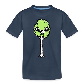 Bande dessinée rigolante Bouleau - T-shirt bio Premium Enfant - bleu marine - Devant