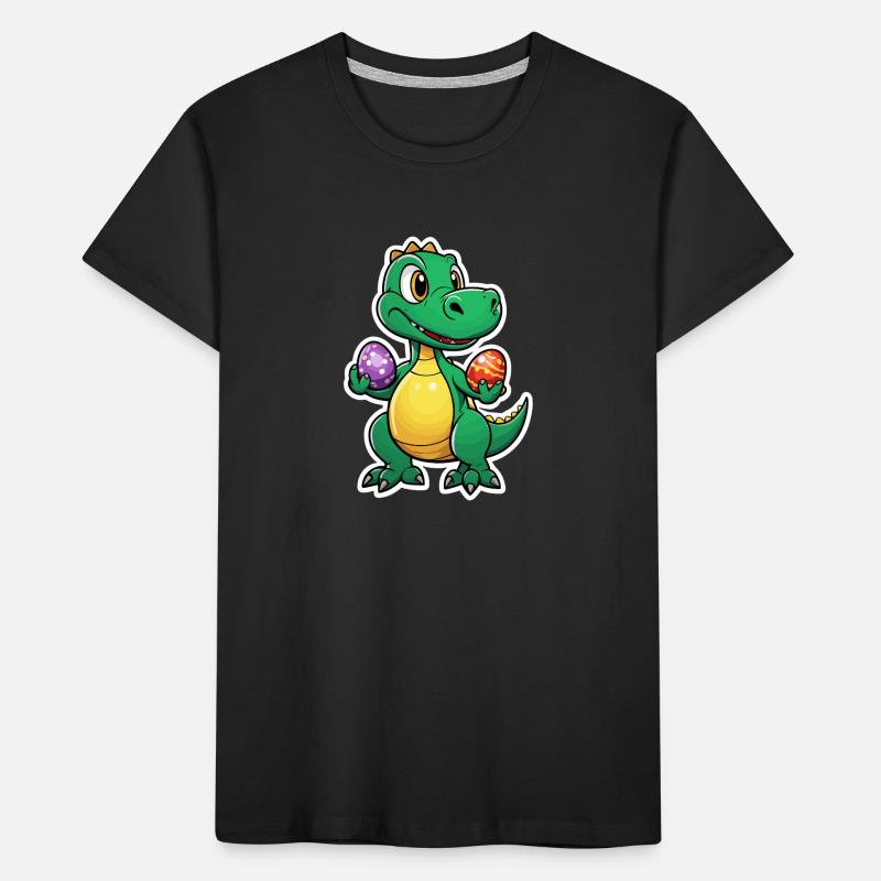 Dinosaur Easter Eggs Easter Kids' Premium Organic T-Shirt
