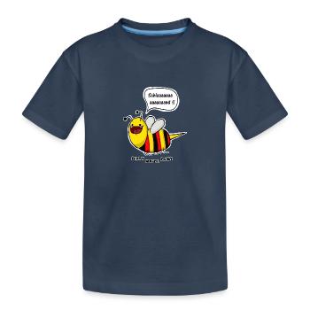 Ich bin eine Biene - Premium Longsleeve - Women - Kinder Premium Bio T-Shirt - Navy - Vorne