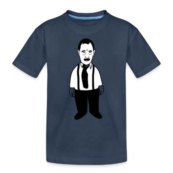 Alfred | TV | Serie | Fernsehen | Ekel | Theater - Kinder Premium Bio T-Shirt - Navy - Vorne