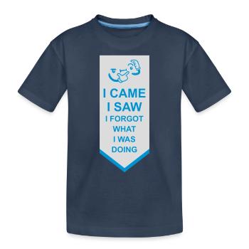 Je suis venu voir oublier - T-shirt bio Premium Enfant - bleu marine - Devant