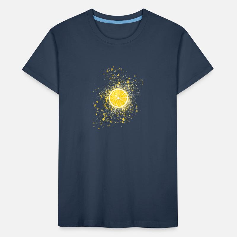 lemon,yellow,graffiti,spray,painting Kids' Premium Organic T-Shirt
