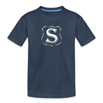Be my Superhero! - Kinder Premium Bio T-Shirt - Navy - Vorne