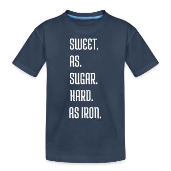 les haltères de frein à disque de snowboard présentent une idée - T-shirt bio Premium Enfant - bleu marine - Devant