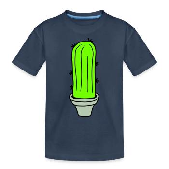 Cactus Plante Épineux Épineux Déserts Cactus - T-shirt bio Premium Enfant - bleu marine - Devant