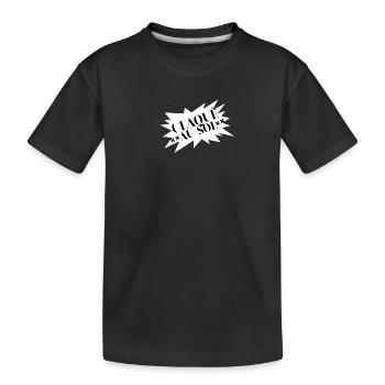 C'est claqué au sol.... - T-shirt bio Premium Enfant - noir - Devant