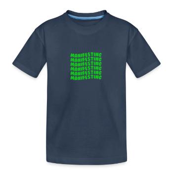 Manifester le vert - T-shirt bio Premium Enfant - bleu marine - Devant