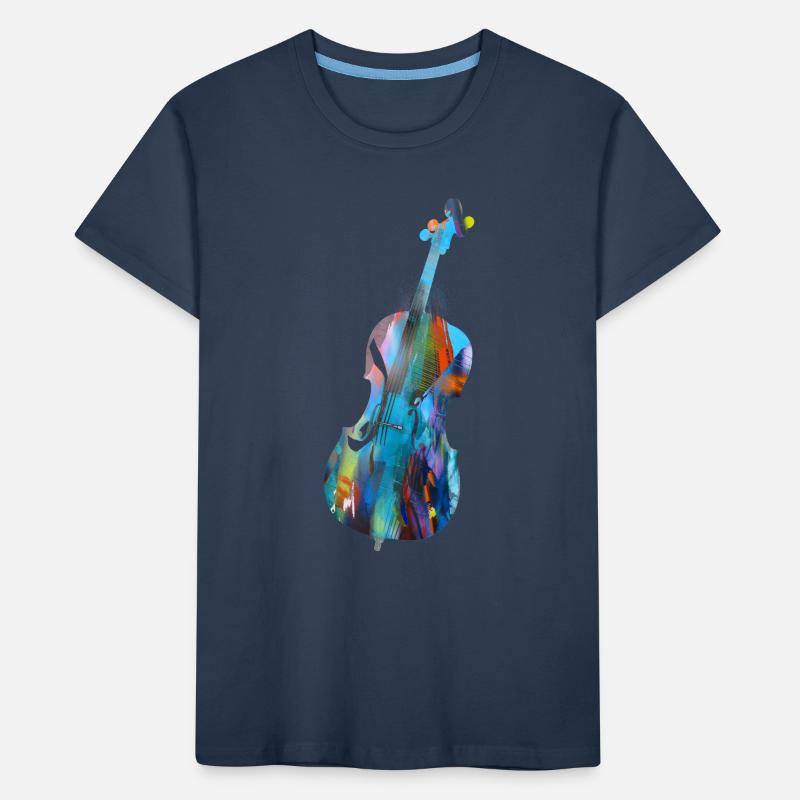 Violon,Violoncelle,Graffiti,Peinture T-shirt bio Premium Enfant
