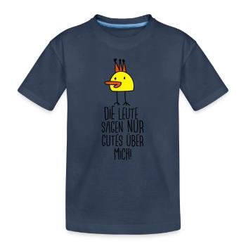 Die gute Ente (Spruch) - Kinder Premium Bio T-Shirt - Navy - Vorne