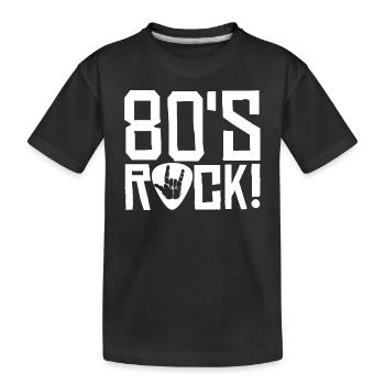 Jupe des années 80 - T-shirt bio Premium Enfant - noir - Devant