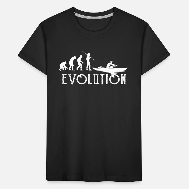 Rowing Evolution Gift Rower Man Kids' Premium Organic T-Shirt