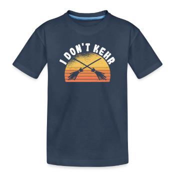 Kehrwoche Schwäbisch Schwabenland Denglisch Retro - Kinder Premium Bio T-Shirt - Navy - Vorne