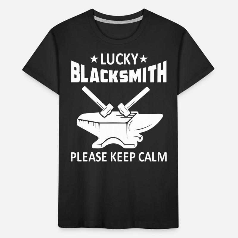 Lucky Blacksmith - please keep calm Kinder Premium Bio T-Shirt